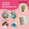 Incraftables Crochet Hook Set with Case 100pcs. Best Crochet Hook Kit for Beginners & Professionals. Ergonomic Crochet Tools with Needles, Scissors, Ruler, Head Pins & Accessories for Kids & Adults